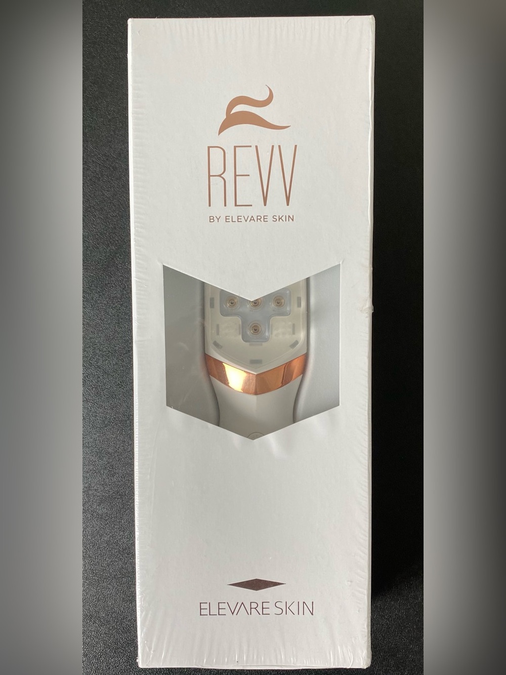 REVV by Elevare Skin Facial Device - White & Rose Gold Never Opened Brand New